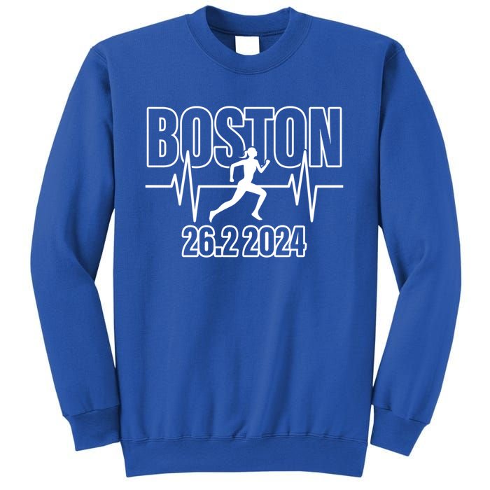 Boston 26 2 2024 Marathon Finisher Running Runner Funny Gift Sweatshirt