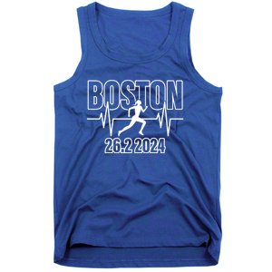 Boston 26 2 2024 Marathon Finisher Running Runner Funny Gift Tank Top