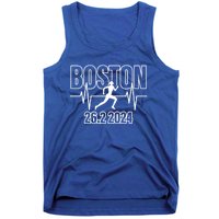 Boston 26 2 2024 Marathon Finisher Running Runner Funny Gift Tank Top