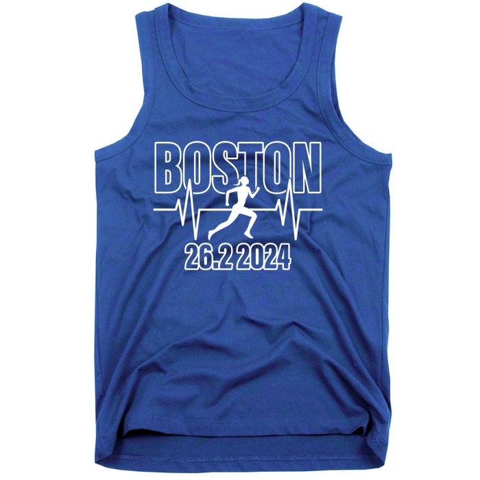 Boston 26 2 2024 Marathon Finisher Running Runner Funny Gift Tank Top