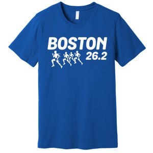 Boston 26 2 Miles Running Marathon Friend Support Cute Gift Premium T-Shirt