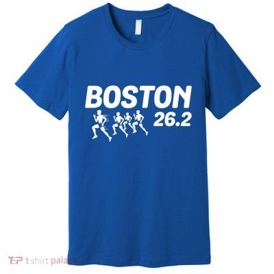 Boston 26 2 Miles Running Marathon Friend Support Cute Gift Premium T-Shirt