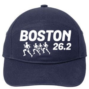 Boston 26 2 Miles Running Marathon Friend Support Cute Gift 7-Panel Snapback Hat