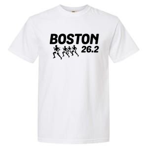 Boston 26 2 Miles Running Marathon Friend Support Cute Gift Garment-Dyed Heavyweight T-Shirt