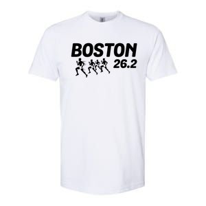 Boston 26 2 Miles Running Marathon Friend Support Cute Gift Softstyle CVC T-Shirt