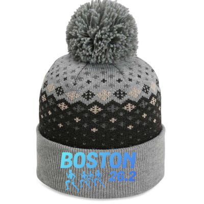 Boston 26 2 Miles Running Marathon Friend Support Cute Gift The Baniff Cuffed Pom Beanie