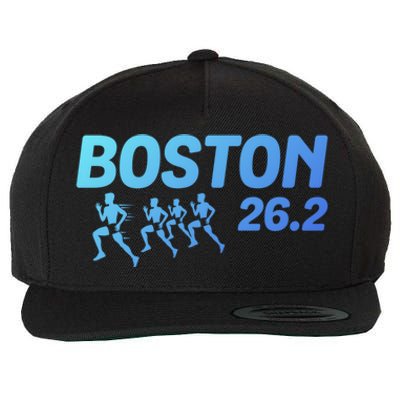 Boston 26 2 Miles Running Marathon Friend Support Cute Gift Wool Snapback Cap