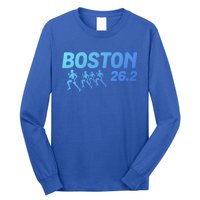 Boston 26 2 Miles Running Marathon Friend Support Cute Gift Long Sleeve Shirt