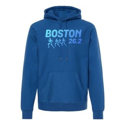 Boston 26 2 Miles Running Marathon Friend Support Cute Gift Premium Hoodie