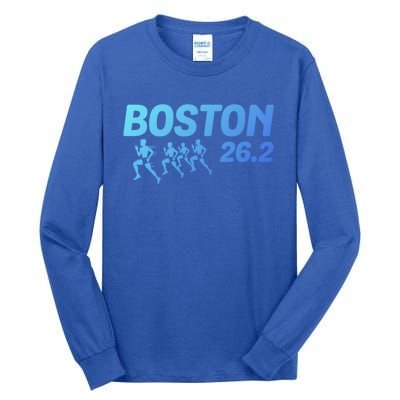 Boston 26 2 Miles Running Marathon Friend Support Cute Gift Tall Long Sleeve T-Shirt