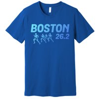 Boston 26 2 Miles Running Marathon Friend Support Cute Gift Premium T-Shirt