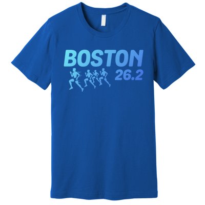 Boston 26 2 Miles Running Marathon Friend Support Cute Gift Premium T-Shirt