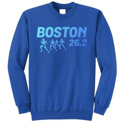 Boston 26 2 Miles Running Marathon Friend Support Cute Gift Tall Sweatshirt