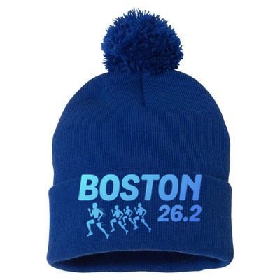 Boston 26 2 Miles Running Marathon Friend Support Cute Gift Pom Pom 12in Knit Beanie