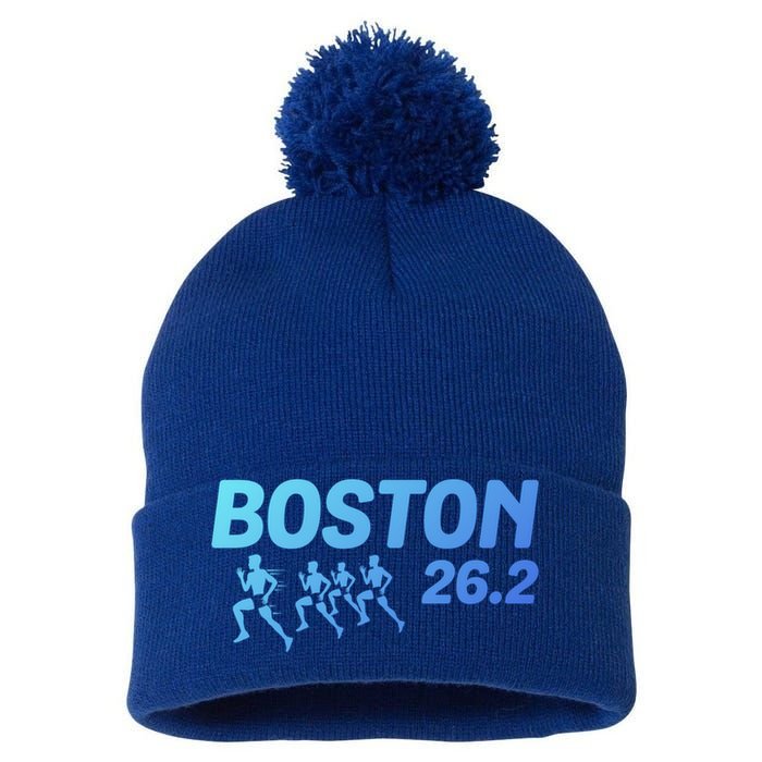 Boston 26 2 Miles Running Marathon Friend Support Cute Gift Pom Pom 12in Knit Beanie