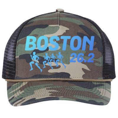 Boston 26 2 Miles Running Marathon Friend Support Cute Gift Retro Rope Trucker Hat Cap