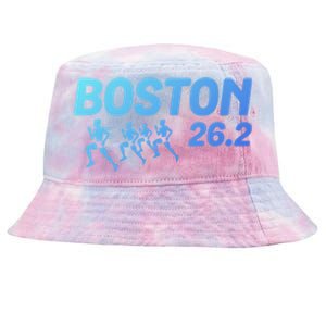 Boston 26 2 Miles Running Marathon Friend Support Cute Gift Tie-Dyed Bucket Hat