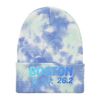 Boston 26 2 Miles Running Marathon Friend Support Cute Gift Tie Dye 12in Knit Beanie