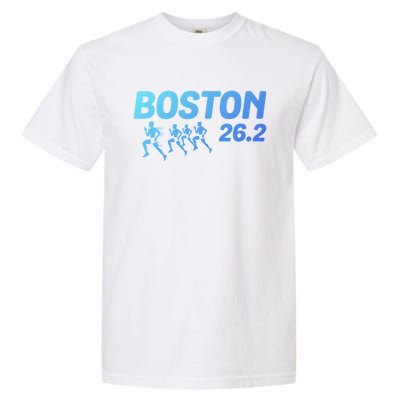 Boston 26 2 Miles Running Marathon Friend Support Cute Gift Garment-Dyed Heavyweight T-Shirt