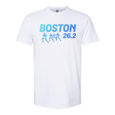 Boston 26 2 Miles Running Marathon Friend Support Cute Gift Softstyle CVC T-Shirt