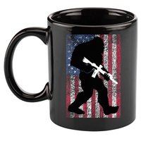 Bigfoot 2nd Amendment Right To Bear Arms Gift For Gun Owner 11oz C Handle Ceramic Mug