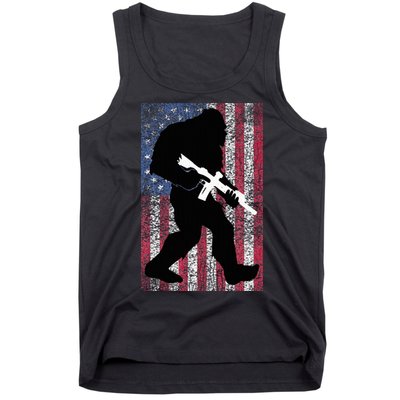 Bigfoot 2nd Amendment Right To Bear Arms Gift For Gun Owner Tank Top