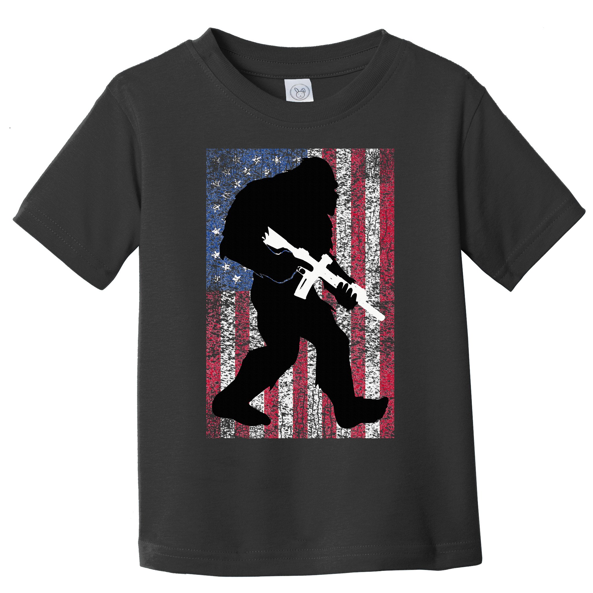 Bigfoot 2nd Amendment Right To Bear Arms Gift For Gun Owner Toddler T-Shirt
