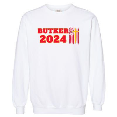 Butker 2024 American Flag Team Butker Surname Garment-Dyed Sweatshirt