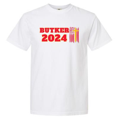 Butker 2024 American Flag Team Butker Surname Garment-Dyed Heavyweight T-Shirt