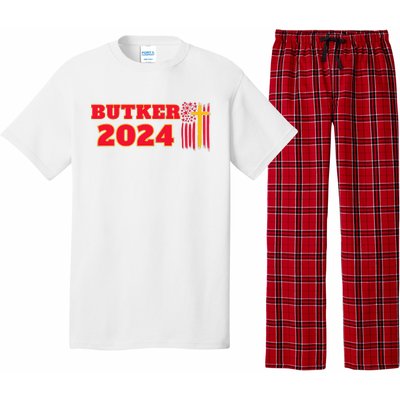 Butker 2024 American Flag Team Butker Surname Pajama Set