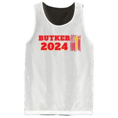 Butker 2024 American Flag Team Butker Surname Mesh Reversible Basketball Jersey Tank