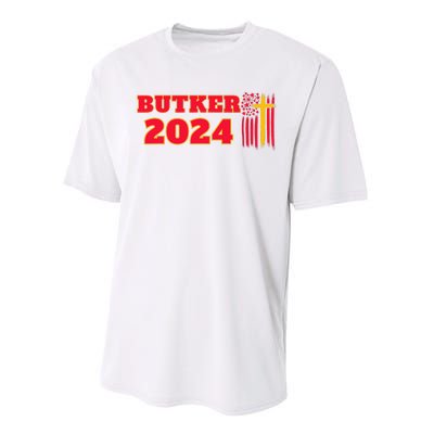 Butker 2024 American Flag Team Butker Surname Performance Sprint T-Shirt