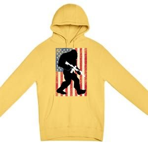 Bigfoot 2nd Adt Right To Bear Arms Gift For Gun Owner Cute Gift Premium Pullover Hoodie