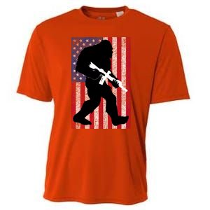 Bigfoot 2nd Adt Right To Bear Arms Gift For Gun Owner Cute Gift Cooling Performance Crew T-Shirt