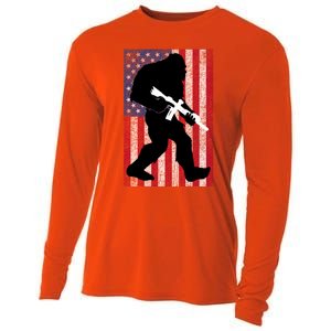 Bigfoot 2nd Adt Right To Bear Arms Gift For Gun Owner Cute Gift Cooling Performance Long Sleeve Crew