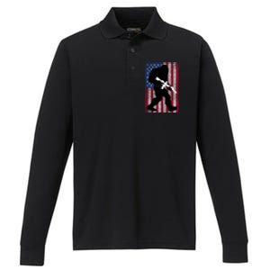 Bigfoot 2nd Adt Right To Bear Arms Gift For Gun Owner Cute Gift Performance Long Sleeve Polo