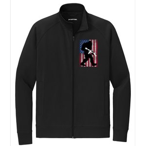 Bigfoot 2nd Adt Right To Bear Arms Gift For Gun Owner Cute Gift Stretch Full-Zip Cadet Jacket