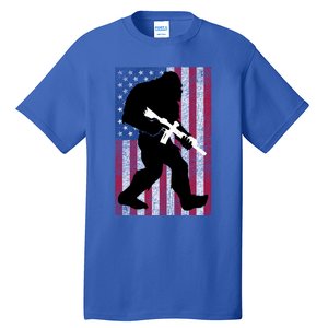 Bigfoot 2nd Adt Right To Bear Arms Gift For Gun Owner Cute Gift Tall T-Shirt