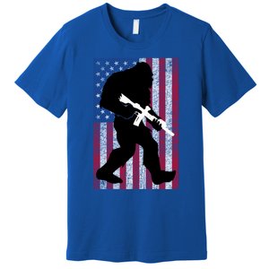 Bigfoot 2nd Adt Right To Bear Arms Gift For Gun Owner Cute Gift Premium T-Shirt