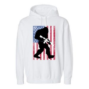 Bigfoot 2nd Adt Right To Bear Arms Gift For Gun Owner Cute Gift Garment-Dyed Fleece Hoodie