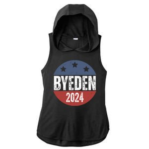 Byeden 2024 Anti Joe Biden Pro Trump Ladies PosiCharge Tri-Blend Wicking Draft Hoodie Tank