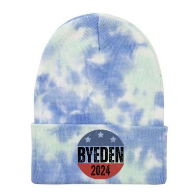 Byeden 2024 Anti Joe Biden Pro Trump Tie Dye 12in Knit Beanie