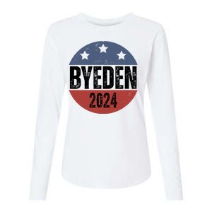 Byeden 2024 Anti Joe Biden Pro Trump Womens Cotton Relaxed Long Sleeve T-Shirt