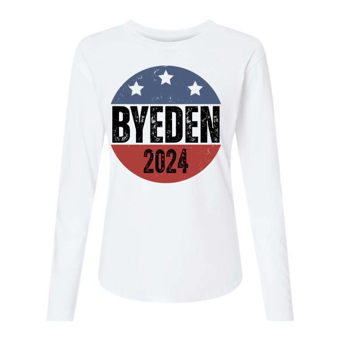 Byeden 2024 Anti Joe Biden Pro Trump Womens Cotton Relaxed Long Sleeve T-Shirt