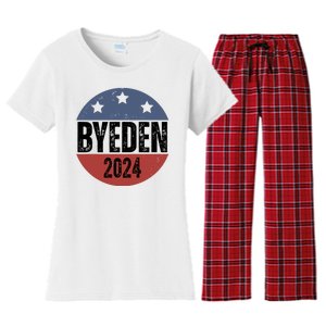 Byeden 2024 Anti Joe Biden Pro Trump Women's Flannel Pajama Set