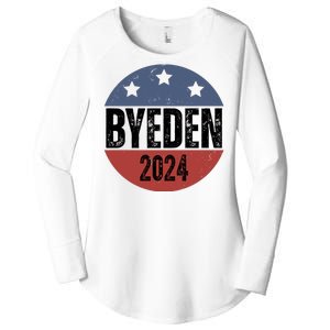 Byeden 2024 Anti Joe Biden Pro Trump Women's Perfect Tri Tunic Long Sleeve Shirt