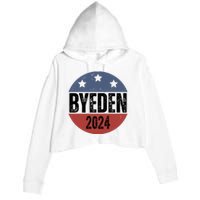 Byeden 2024 Anti Joe Biden Pro Trump Crop Fleece Hoodie