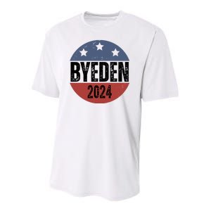 Byeden 2024 Anti Joe Biden Pro Trump Youth Performance Sprint T-Shirt