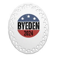 Byeden 2024 Anti Joe Biden Pro Trump Ceramic Oval Ornament