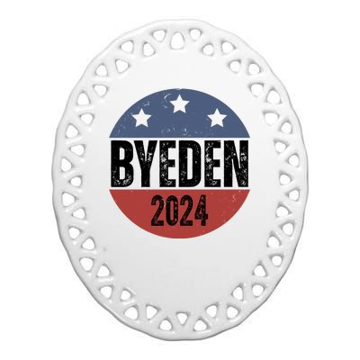 Byeden 2024 Anti Joe Biden Pro Trump Ceramic Oval Ornament